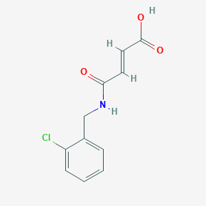 molecular formula C11H10ClNO3 B2606501 (E)-4-[(2-Chlorobenzyl)amino]-4-oxo-2-butenoic acid CAS No. 904785-36-0