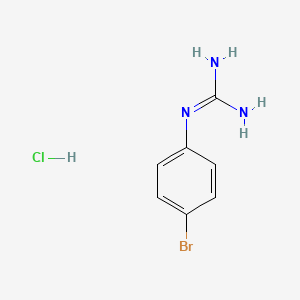 molecular formula C7H9BrClN3 B2606511 1-(4-Bromophenyl)guanidine hydrochloride CAS No. 1190962-80-1