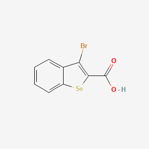 molecular formula C9H5BrO2Se B2606522 3-Bromo-1-benzoselenophene-2-carboxylic acid CAS No. 26526-47-6
