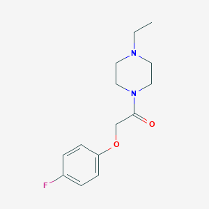 2-(4-Ethyl-1-piperazinyl)-2-oxoethyl 4-fluorophenyl ether