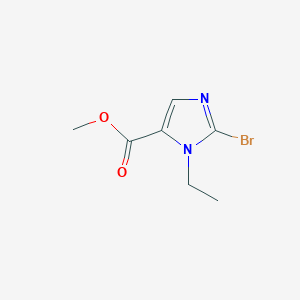 molecular formula C7H9BrN2O2 B2606582 Methyl 2-bromo-1-ethyl-1H-imidazole-5-carboxylate CAS No. 1398414-98-6