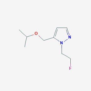 molecular formula C9H15FN2O B2606598 1-(2-fluoroethyl)-5-(isopropoxymethyl)-1H-pyrazole CAS No. 1856045-13-0