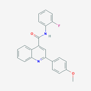 N-(2-fluorophenyl)-2-(4-methoxyphenyl)quinoline-4-carboxamide