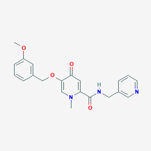 molecular formula C21H21N3O4 B2606631 5-((3-甲氧基苄基)氧基)-1-甲基-4-氧代-N-(吡啶-3-基甲基)-1,4-二氢吡啶-2-甲酰胺 CAS No. 1021211-83-5