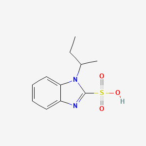 molecular formula C11H14N2O3S B2606642 1-(仲丁基)-1H-苯并[d]咪唑-2-磺酸 CAS No. 537010-11-0