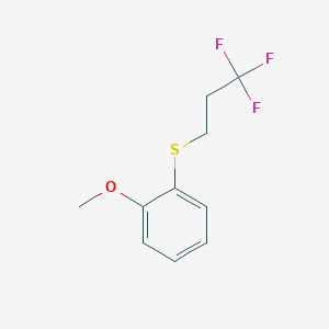 molecular formula C10H11F3OS B2606659 3,3,3-Trifluoropropyl 2-methoxyphenyl sulfide CAS No. 1713160-57-6