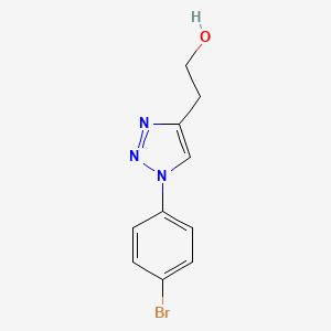 molecular formula C10H10BrN3O B2606671 2-[1-(4-bromophenyl)-1H-1,2,3-triazol-4-yl]ethan-1-ol CAS No. 1247700-74-8