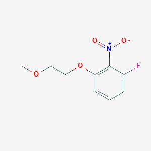 molecular formula C9H10FNO4 B2606688 1-Fluoro-3-(2-methoxyethoxy)-2-nitrobenzene CAS No. 131055-85-1