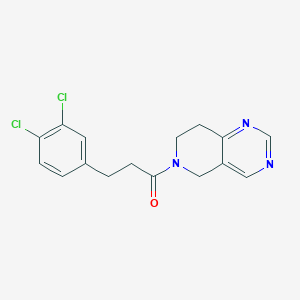 3-(3,4-dichlorophenyl)-1-(7,8-dihydropyrido[4,3-d]pyrimidin-6(5H)-yl)propan-1-one