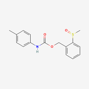 molecular formula C16H17NO3S B2606719 2-(甲基亚磺酰基)苄基N-(4-甲苯基)氨基甲酸酯 CAS No. 339015-18-8