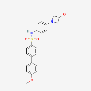 4'-methoxy-N-(4-(3-methoxyazetidin-1-yl)phenyl)-[1,1'-biphenyl]-4-sulfonamide