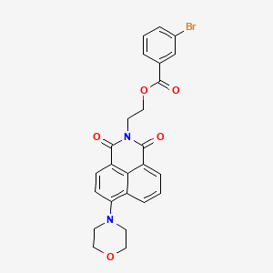 2-(6-Morpholin-4-yl-1,3-dioxobenzo[de]isoquinolin-2-yl)ethyl 3-bromobenzoate