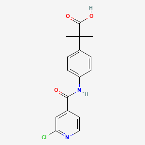 2-[4-(2-Chloropyridine-4-amido)phenyl]-2-methylpropanoic acid