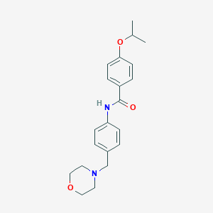 molecular formula C21H26N2O3 B260676 4-isopropoxy-N-[4-(4-morpholinylmethyl)phenyl]benzamide 