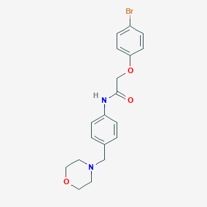 2-(4-bromophenoxy)-N-[4-(morpholin-4-ylmethyl)phenyl]acetamide