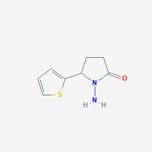 1-Amino-5-thiophen-2-ylpyrrolidin-2-one