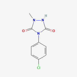 2-Methyl-4-(4-chlorophenyl)tetrahydro-1H-1,2,4-triazole-3,5-dione