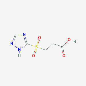 molecular formula C5H7N3O4S B260683 3-(1H-[1,2,4]Triazole-3-sulfonyl)-propionic acid CAS No. 1019150-56-1