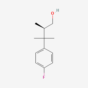 molecular formula C12H17FO B2606839 (2R)-3-(4-Fluorophenyl)-2,3-dimethylbutan-1-ol CAS No. 2248176-22-7