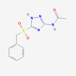 N-[3-(benzylsulfonyl)-1H-1,2,4-triazol-5-yl]acetamide