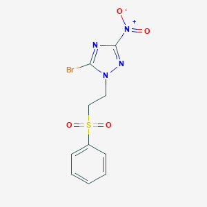 5-bromo-3-nitro-1-[2-(phenylsulfonyl)ethyl]-1H-1,2,4-triazole