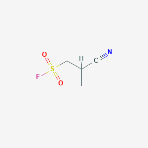 molecular formula C4H6FNO2S B2606867 2-氰丙烷-1-磺酰氟 CAS No. 2248328-54-1