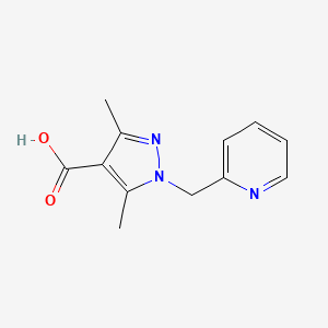 3,5-Dimethyl-1-(pyridin-2-ylmethyl)-1H-pyrazole-4-carboxylic acid