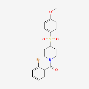 (2-Bromophenyl)(4-((4-methoxyphenyl)sulfonyl)piperidin-1-yl)methanone