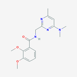 molecular formula C17H22N4O3 B2606923 N-((4-(二甲氨基)-6-甲基嘧啶-2-基)甲基)-2,3-二甲氧基苯甲酰胺 CAS No. 1797662-34-0