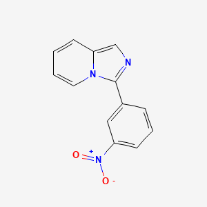molecular formula C13H9N3O2 B2606929 3-(3-硝基苯基)咪唑并[1,5-a]吡啶 CAS No. 304685-51-6