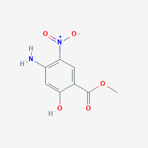 molecular formula C8H8N2O5 B2606972 Methyl 4-amino-2-hydroxy-5-nitrobenzoate CAS No. 106125-55-7