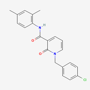 molecular formula C21H19ClN2O2 B2606975 1-(4-chlorobenzyl)-N-(2,4-dimethylphenyl)-2-oxo-1,2-dihydropyridine-3-carboxamide CAS No. 852924-39-1