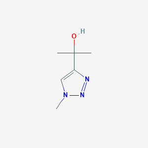 molecular formula C6H11N3O B2606983 2-(1-甲基-1H-1,2,3-三唑-4-基)丙-2-醇 CAS No. 1599567-63-1