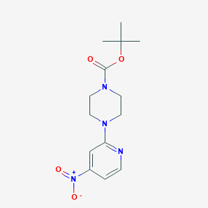 molecular formula C14H20N4O4 B2606996 Tert-butyl 4-(4-nitropyridin-2-YL)piperazine-1-carboxylate CAS No. 1430196-98-7