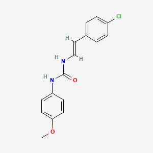 1-[(E)-2-(4-chlorophenyl)ethenyl]-3-(4-methoxyphenyl)urea