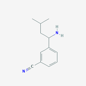 3-(1-Amino-3-methylbutyl)benzonitrile