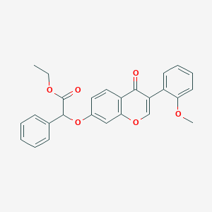 molecular formula C26H22O6 B2607017 Ethyl 2-[3-(2-methoxyphenyl)-4-oxochromen-7-yl]oxy-2-phenylacetate CAS No. 610763-07-0