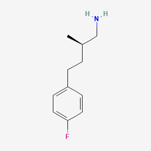 (2R)-4-(4-Fluorophenyl)-2-methylbutan-1-amine