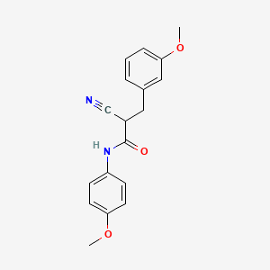 molecular formula C18H18N2O3 B2607042 2-cyano-3-(3-methoxyphenyl)-N-(4-methoxyphenyl)propanamide CAS No. 1260997-20-3