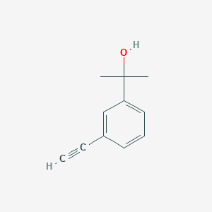 molecular formula C11H12O B2607050 2-(3-乙炔基苯基)丙烷-2-醇 CAS No. 2092412-03-6