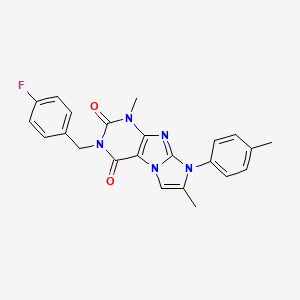 3-(4-fluorobenzyl)-1,7-dimethyl-8-(p-tolyl)-1H-imidazo[2,1-f]purine-2,4(3H,8H)-dione