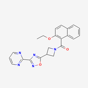 (2-Ethoxynaphthalen-1-yl)(3-(3-(pyrimidin-2-yl)-1,2,4-oxadiazol-5-yl)azetidin-1-yl)methanone