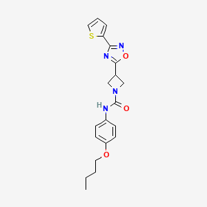 N-(4-butoxyphenyl)-3-(3-(thiophen-2-yl)-1,2,4-oxadiazol-5-yl)azetidine-1-carboxamide