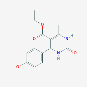 molecular formula C15H18N2O4 B2607067 Ethyl 4-(4-methoxyphenyl)-6-methyl-2-oxo-1,2,3,4-tetrahydropyrimidine-5-carboxylate CAS No. 161374-07-8