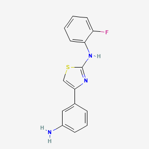 4-(3-aminophenyl)-N-(2-fluorophenyl)thiazol-2-amine