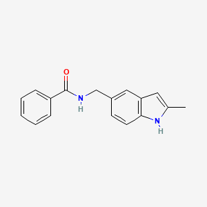 N-((2-methyl-1H-indol-5-yl)methyl)benzamide