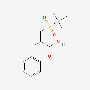 molecular formula C14H20O4S B2607082 2-Benzyl-3-(tert-butylsulfonyl)propanoic acid CAS No. 114469-25-9