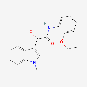 molecular formula C20H20N2O3 B2607112 2-(1,2-dimethyl-1H-indol-3-yl)-N-(2-ethoxyphenyl)-2-oxoacetamide CAS No. 862831-53-6