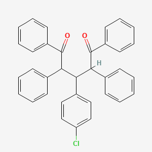 molecular formula C35H27ClO2 B2607156 3-(4-Chlorophenyl)-1,2,4,5-tetraphenyl-1,5-pentanedione CAS No. 31380-63-9
