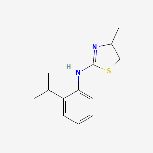 molecular formula C13H18N2S B2607190 4-甲基-N-[2-(丙-2-基)苯基]-4,5-二氢-1,3-噻唑-2-胺 CAS No. 519150-64-2
